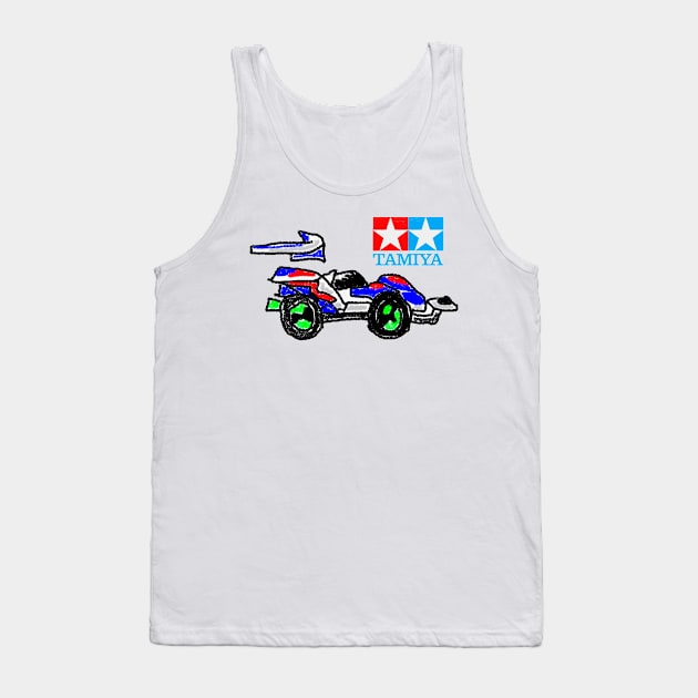 Crayon Mini 4WD KIDS Tank Top by Zapt Art